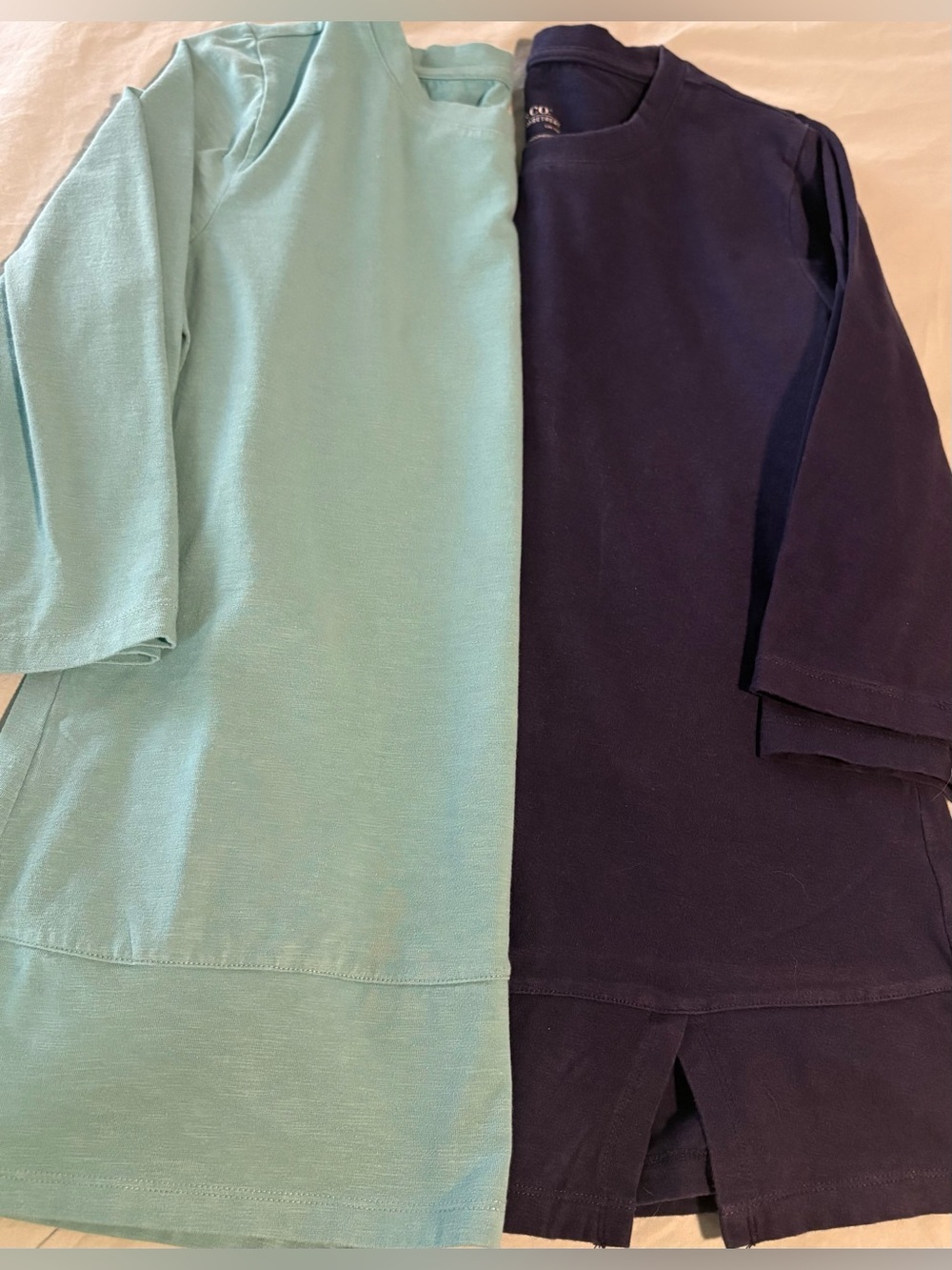 Denim & Co. Canyon Retreat Long Sleeve Knit Tunic Tops (2)